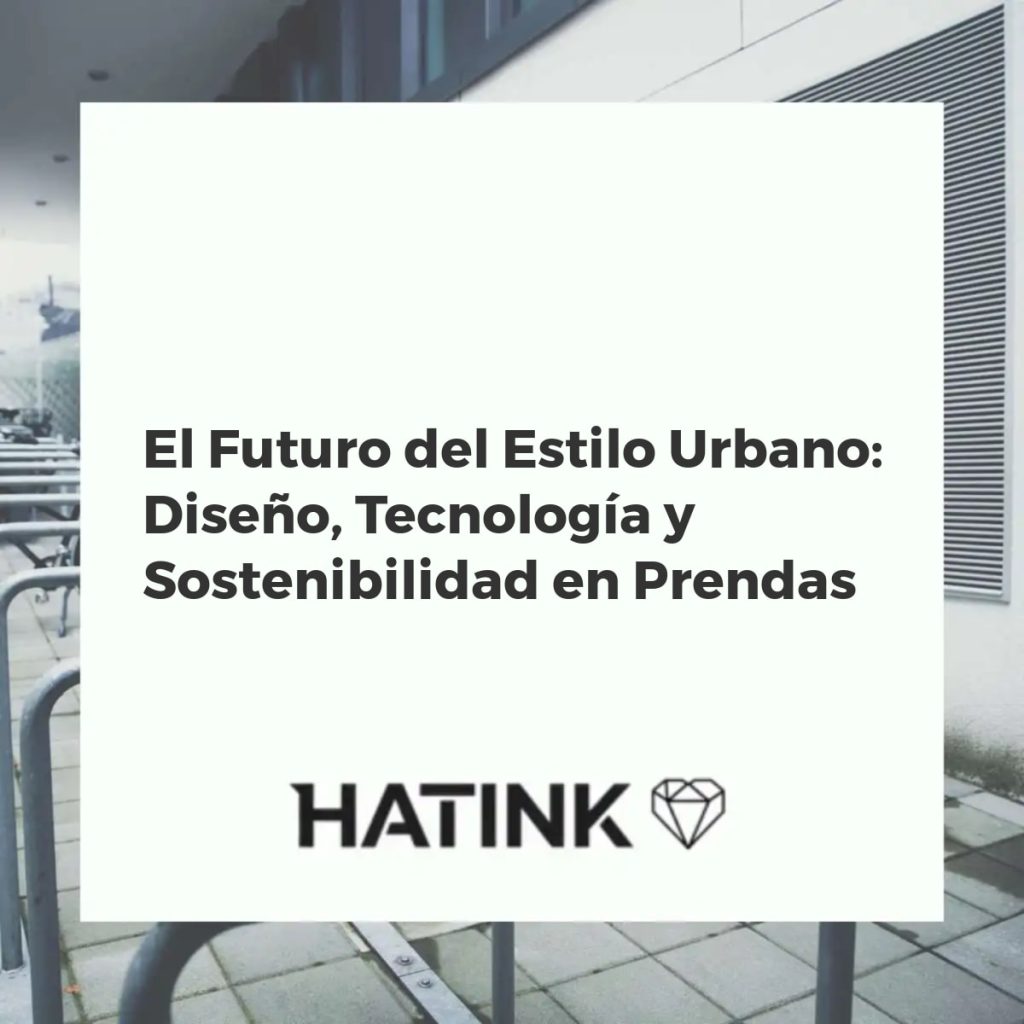 Personas con ropa urbana futurista en una ciudad, destacando diseño innovador y tecnología integrada en tejidos inteligentes.