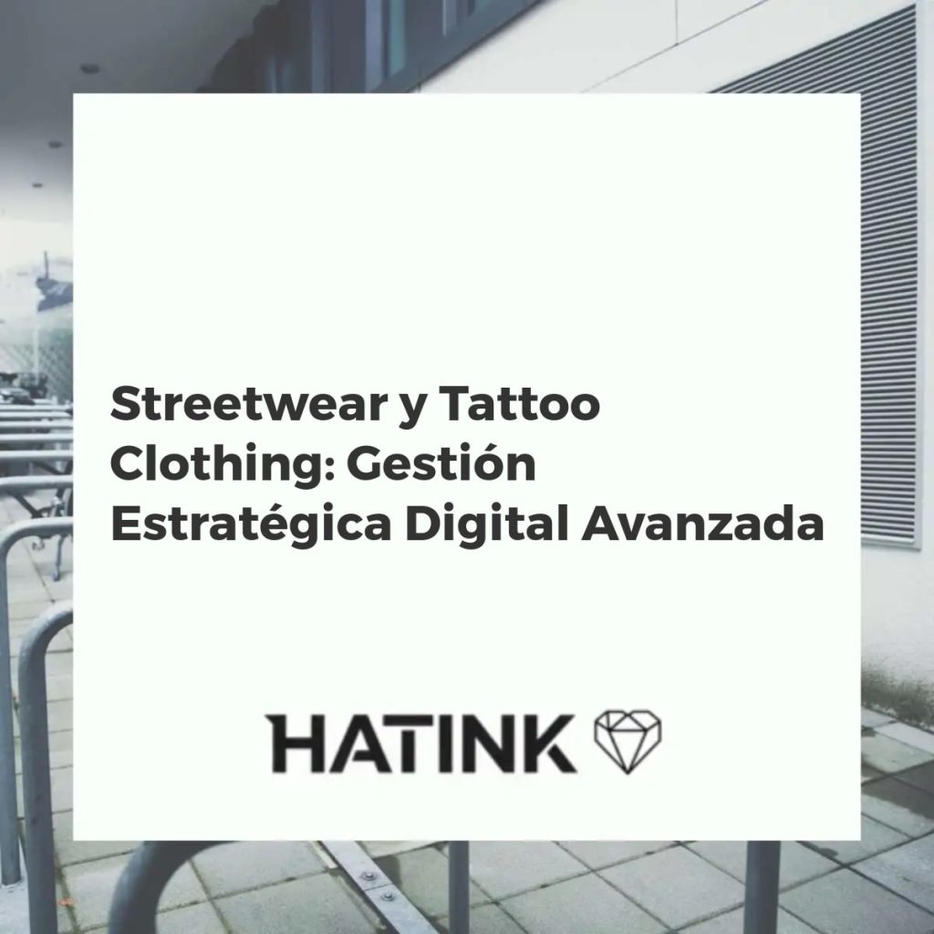 Modelos urbanos con ropa streetwear y tattoo en un entorno digital futurista. Estrategia digital avanzada.