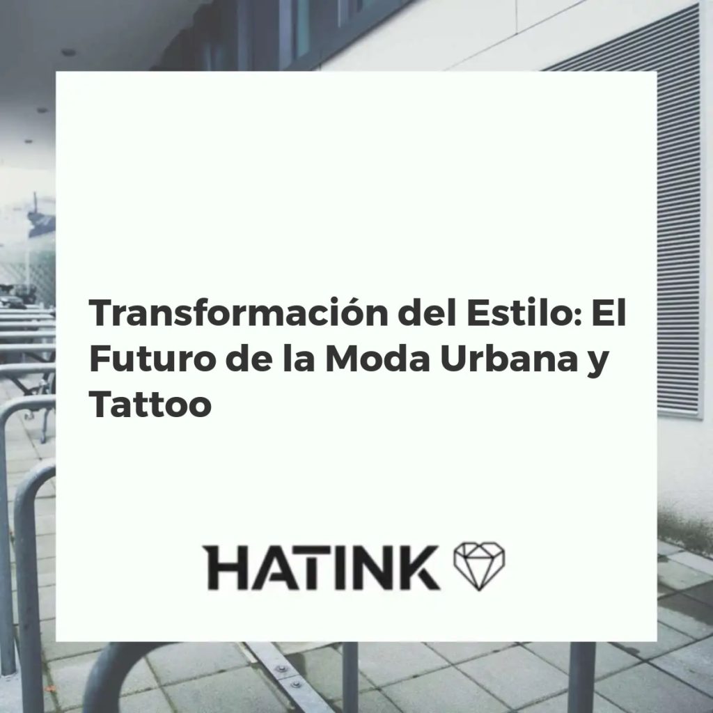 Ilustración digital de moda urbana y diseños de tatuajes fusionados, simbolizando innovación y estilo futuro